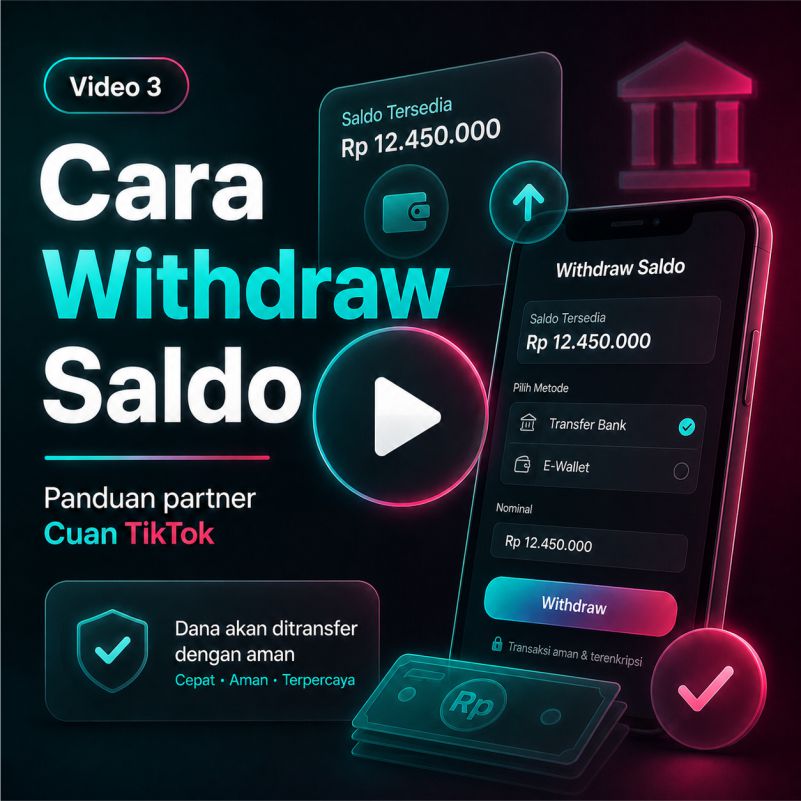Cara withdraw saldo Cuan TikTok